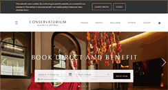 Desktop Screenshot of conservatoriumhotel.com